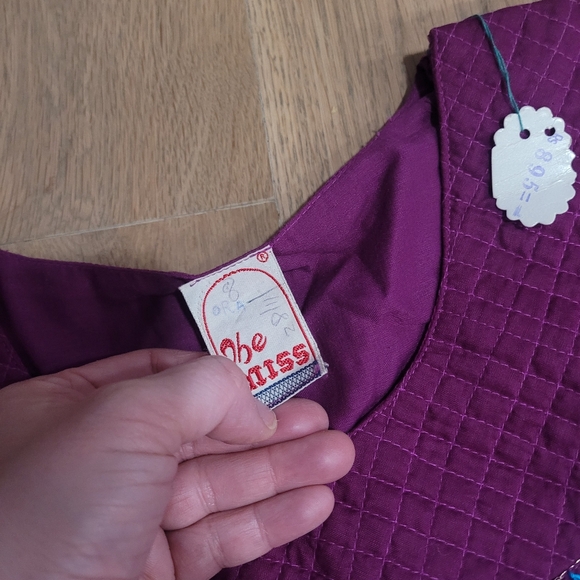 Vintage The Miss Purple Embroidered Caften - Picture 7 of 8